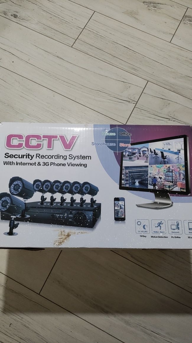 HD Система с 8 камери "CCTV" Пълен комплект за видео наблюдение