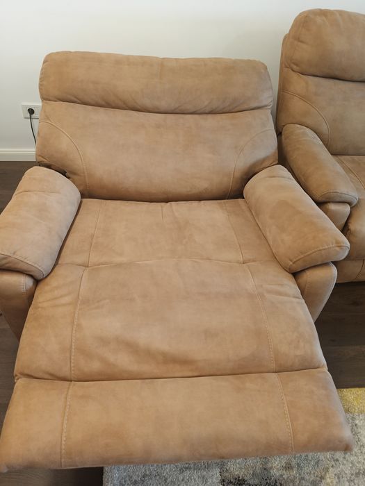 Canapea și 2 fotolii recliner domnel
