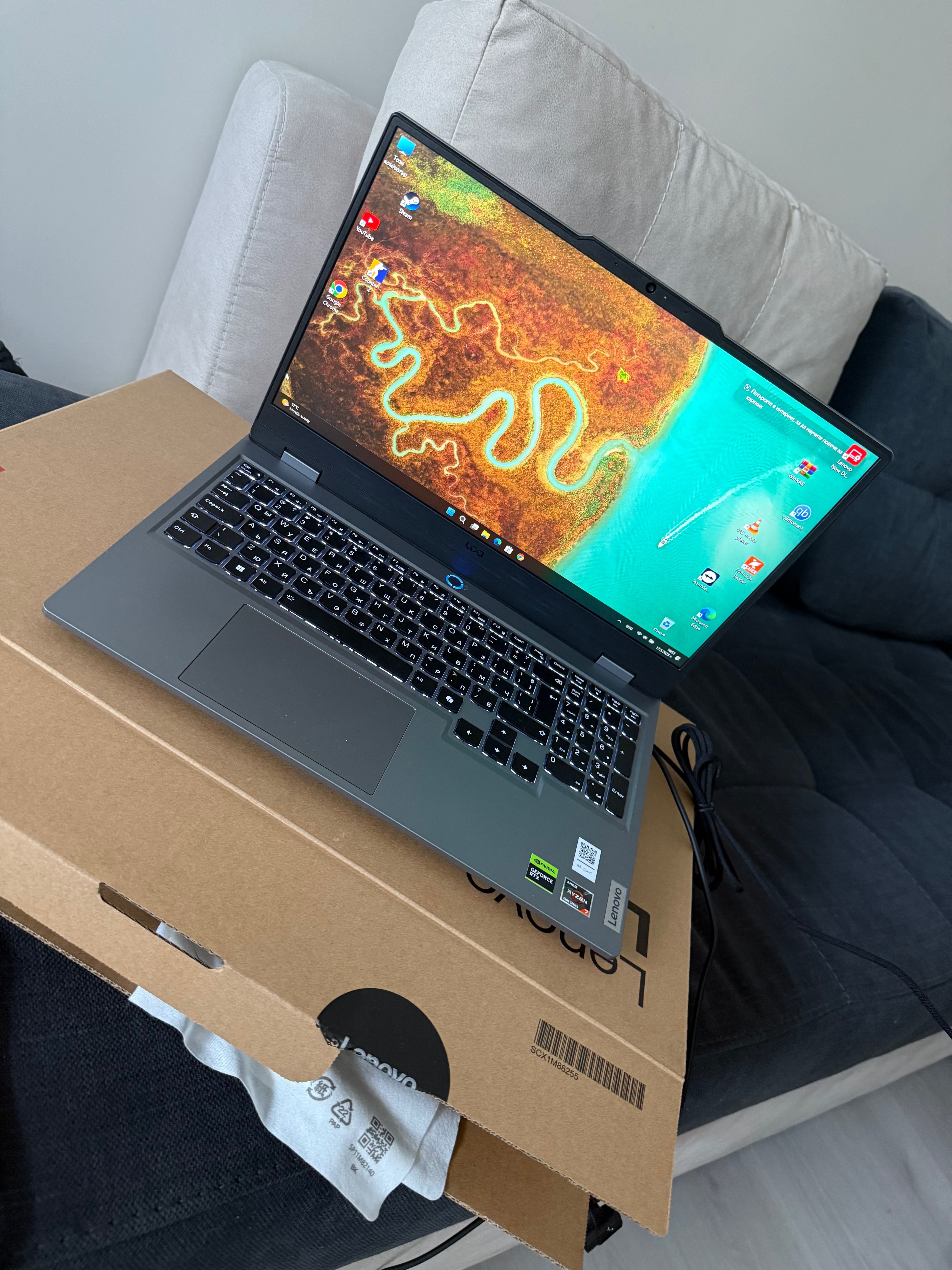 Lenovo LOQ – Ryzen 7 / RTX 4050 / 24GB RAM / 512GB SSD / Гаранция!
