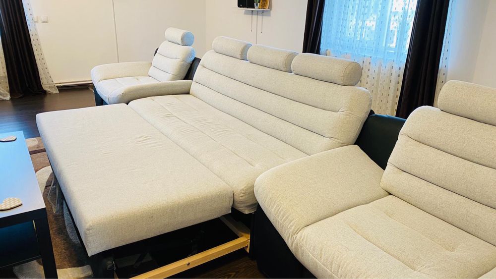 Vând set canapea + 2 fotolii – stare excelentă!