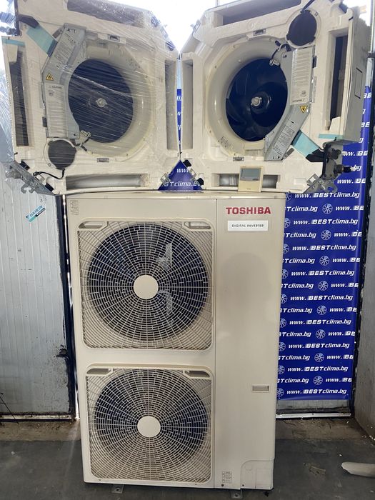 Климатик Toshiba 28kw с две касети подходящ за термопомпа