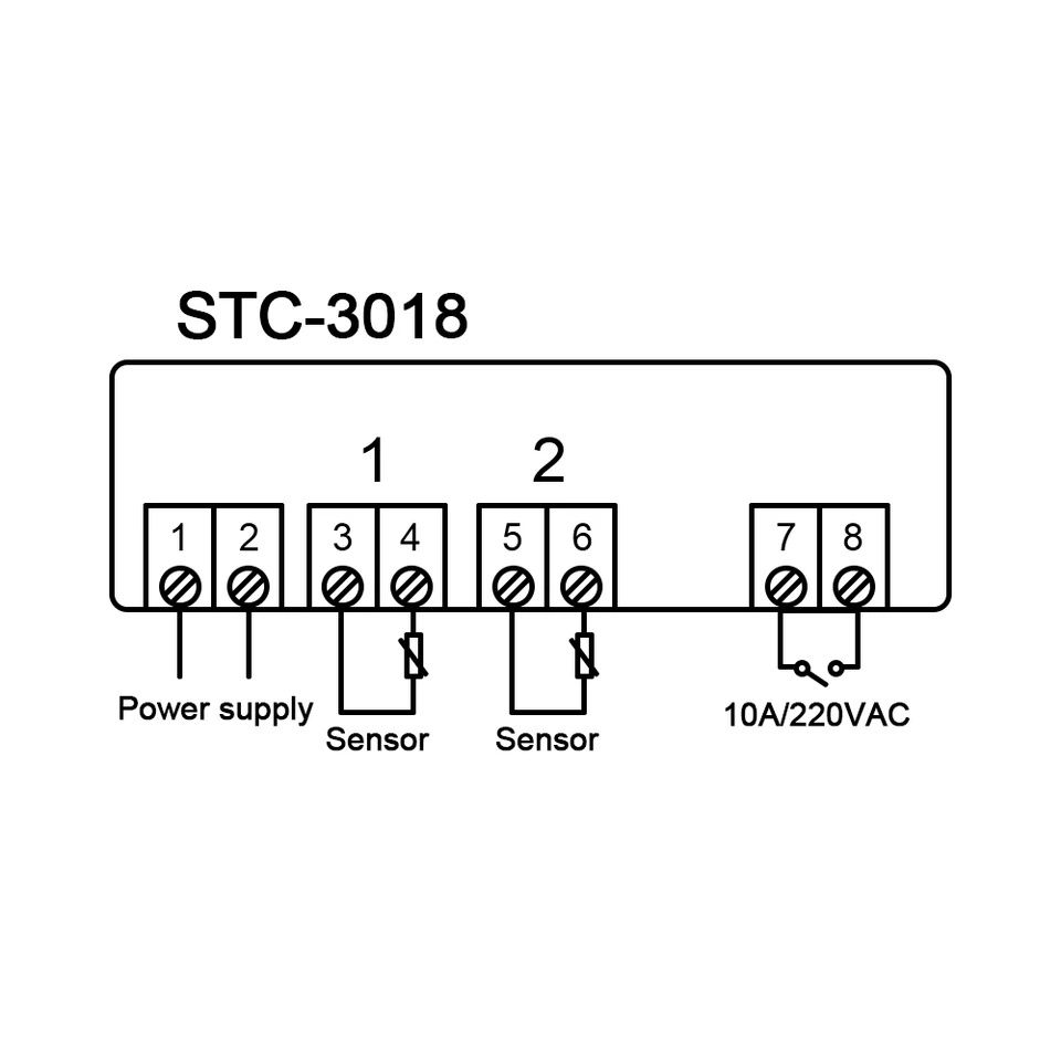 Терморегулятор STC-3018, термостат, регулятор температуры