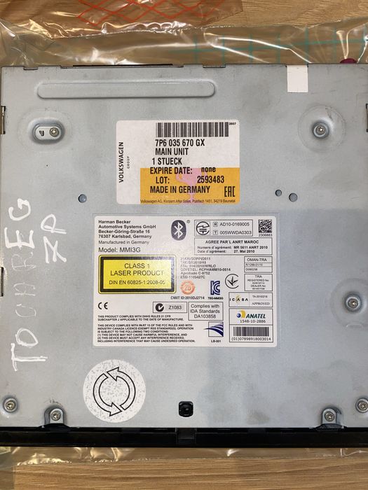 Rns850 Multimedia radio navigatie Touareg 7p