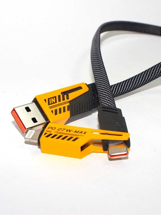 Кабель для быстрой зарядки Anirun 4-в-1 с двумя разъемами Type-C и USB