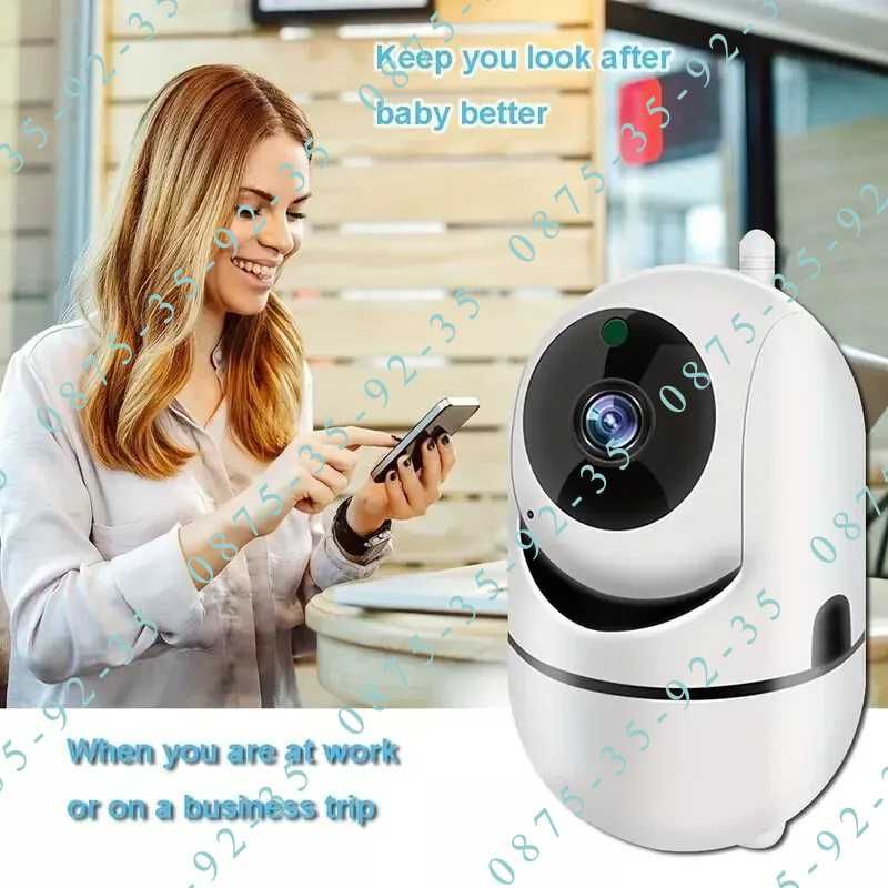 YCC365 5MP WiFi IP КАМЕРА БЕБЕФОН. Нощно виждане, детекция на движение