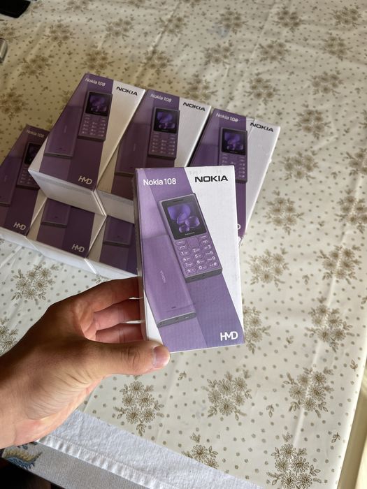 Nokia 108 tugmali telefon | 2 SIM, Bluetooth, fonarik, yangi