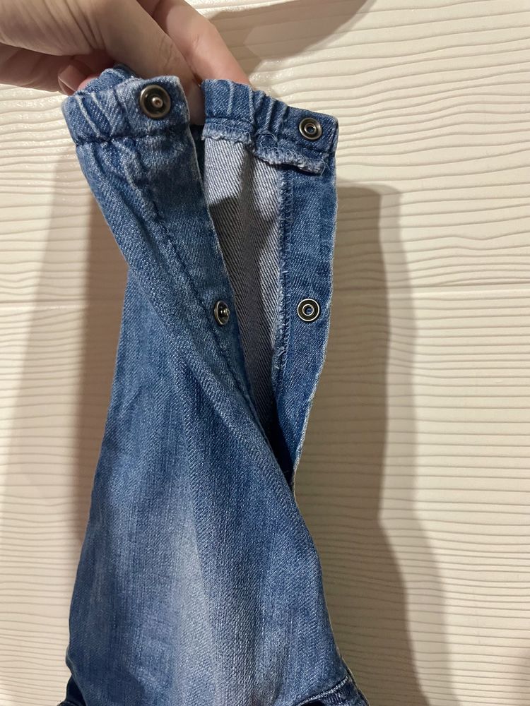 Salopeta denim bebe 74