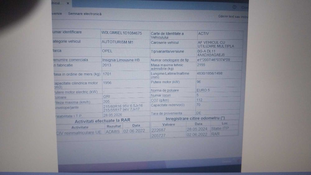 Opel Insignia Limusine 2013