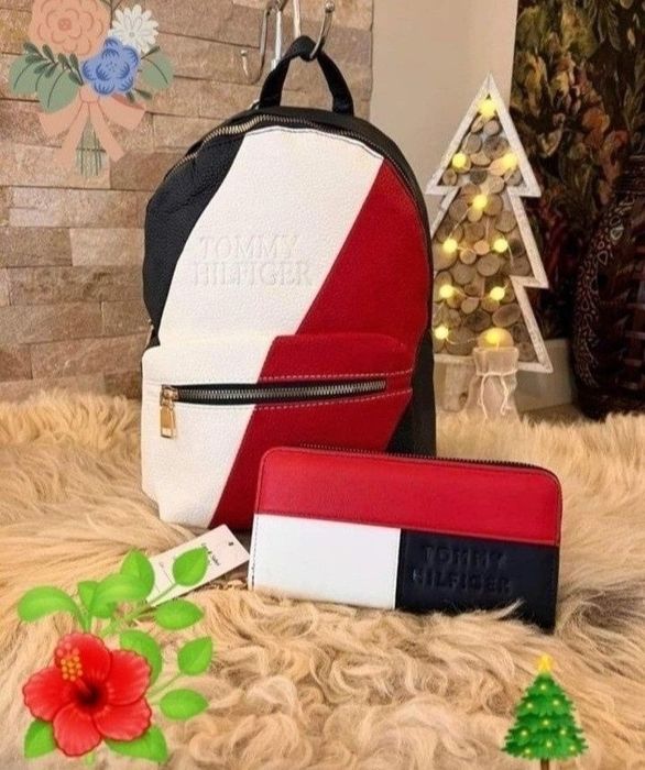 Set rucsac si portofel,logo imprimat,saculet, etichetă