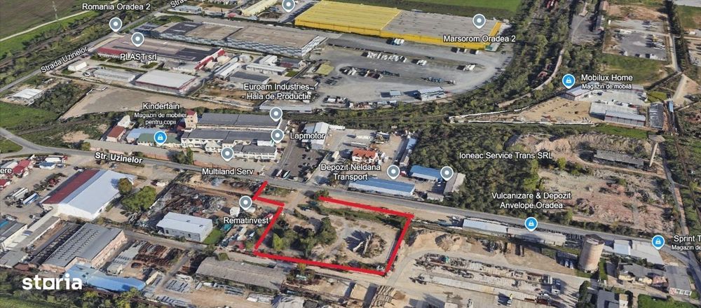 Vând teren intravilan str. Uzinelor Oradea