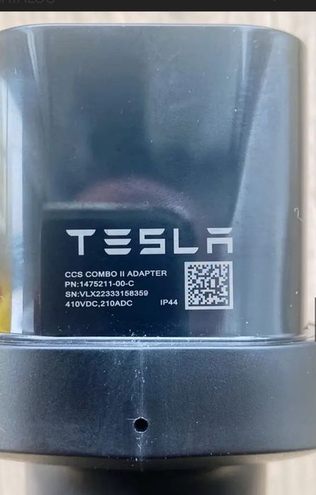 Adaptor Tesla CCS2, part number 1507231-00-A. Model S, Model X