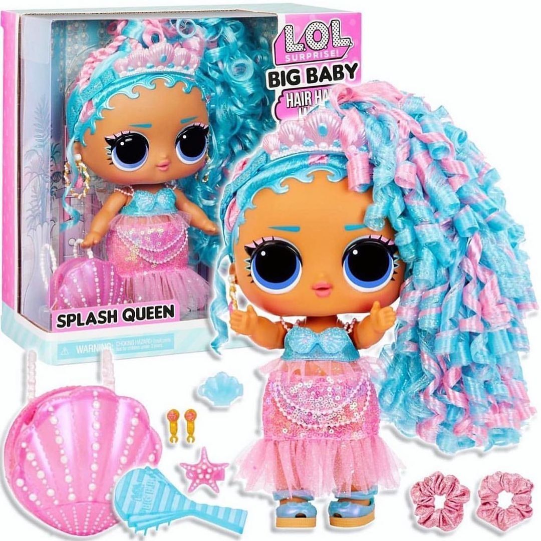 Куклы LOL Surprise Big Baby Hair Hair Hair: Unicorn и Splash Queen