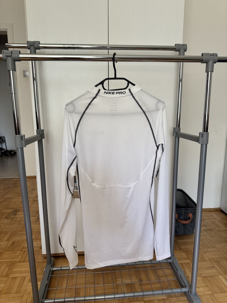 Bluză Nike Pro Tight Dri-Fit alb/albastru royal.