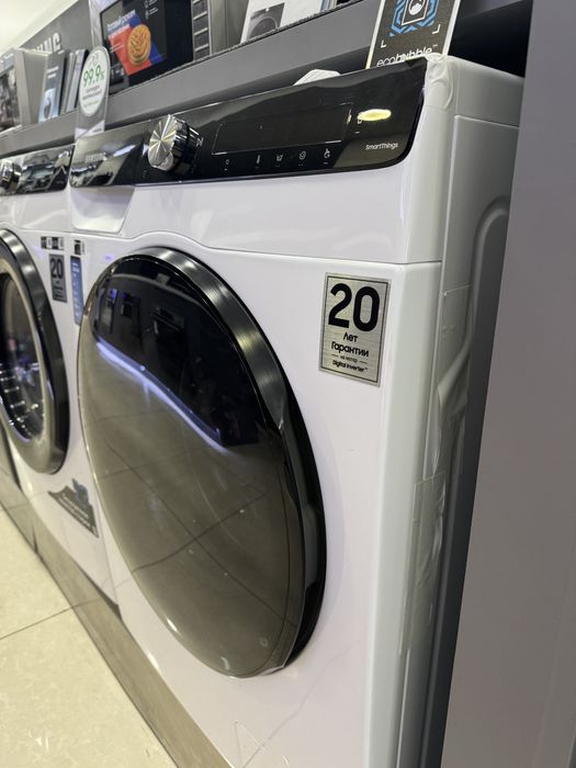 Стиральная машина SAMSUNG 8 кг WW80AG6L28BELD AI Inverter EcoBubble
