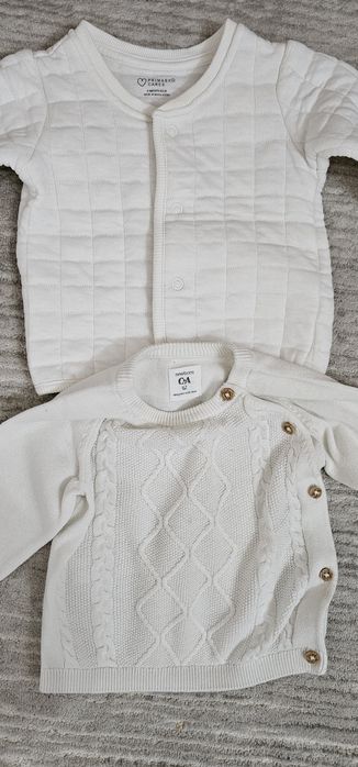 Jacheta Primark + pulover C&A 0-3 luni marime 62