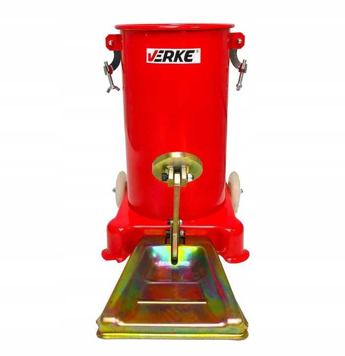 Pompa gresat 15L actionare pedala picior furtun 4m gresor (V86132)