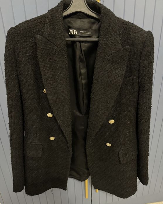Продам стиный твидовый пиджак zara