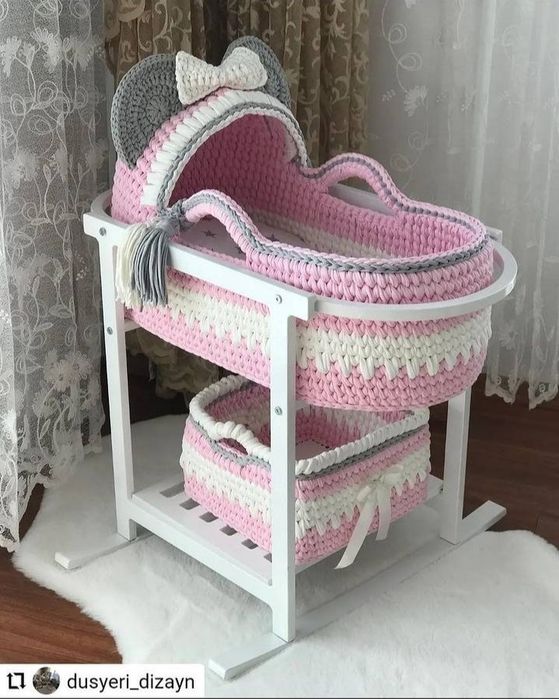 Люлька для новорожденного малыша из трикатожного материала