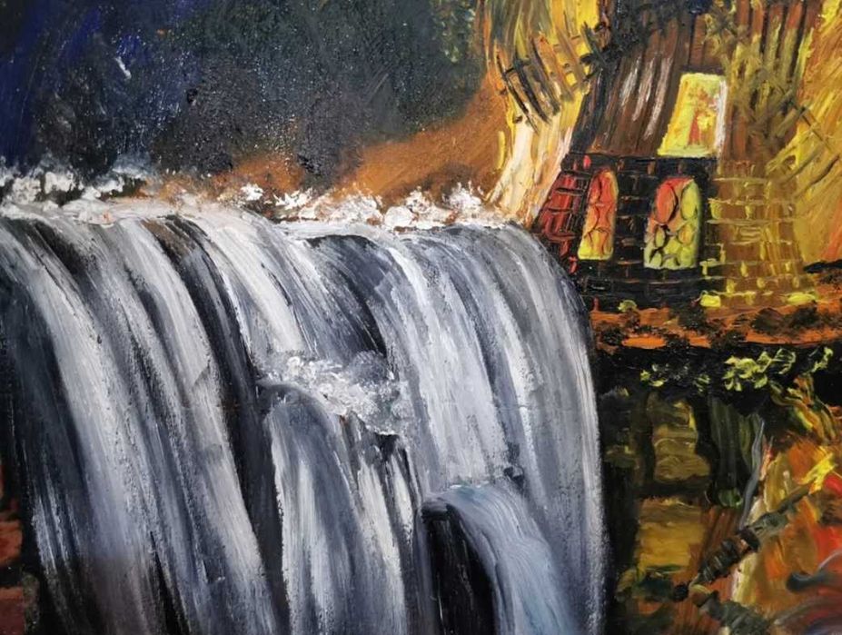 Pictura originala ulei pe lemn