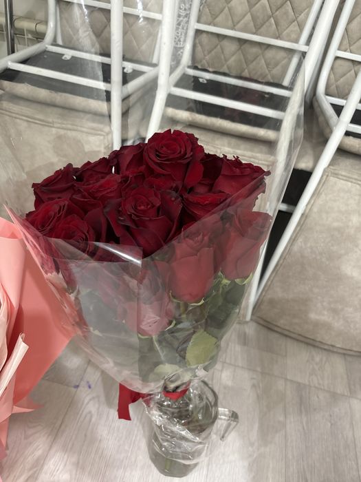 Цветы Роза большой объемный 21 штук