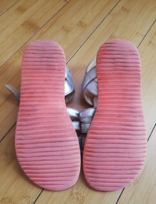 Sandale fete piele naturala argintii mărimea 34 sau 22 cm Boden