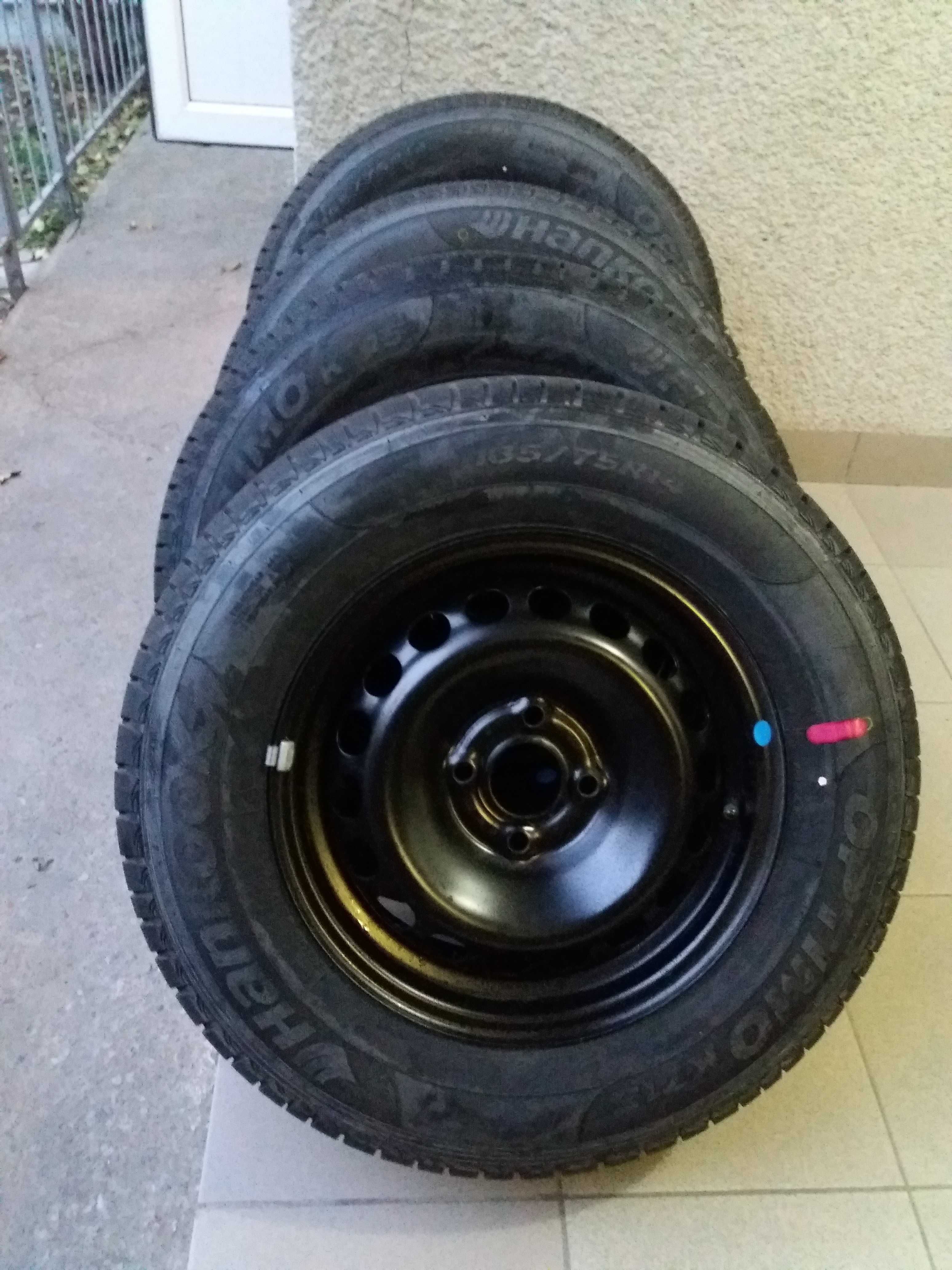 Новые шины с дисками 185 75 R14  Hankook  Корея.