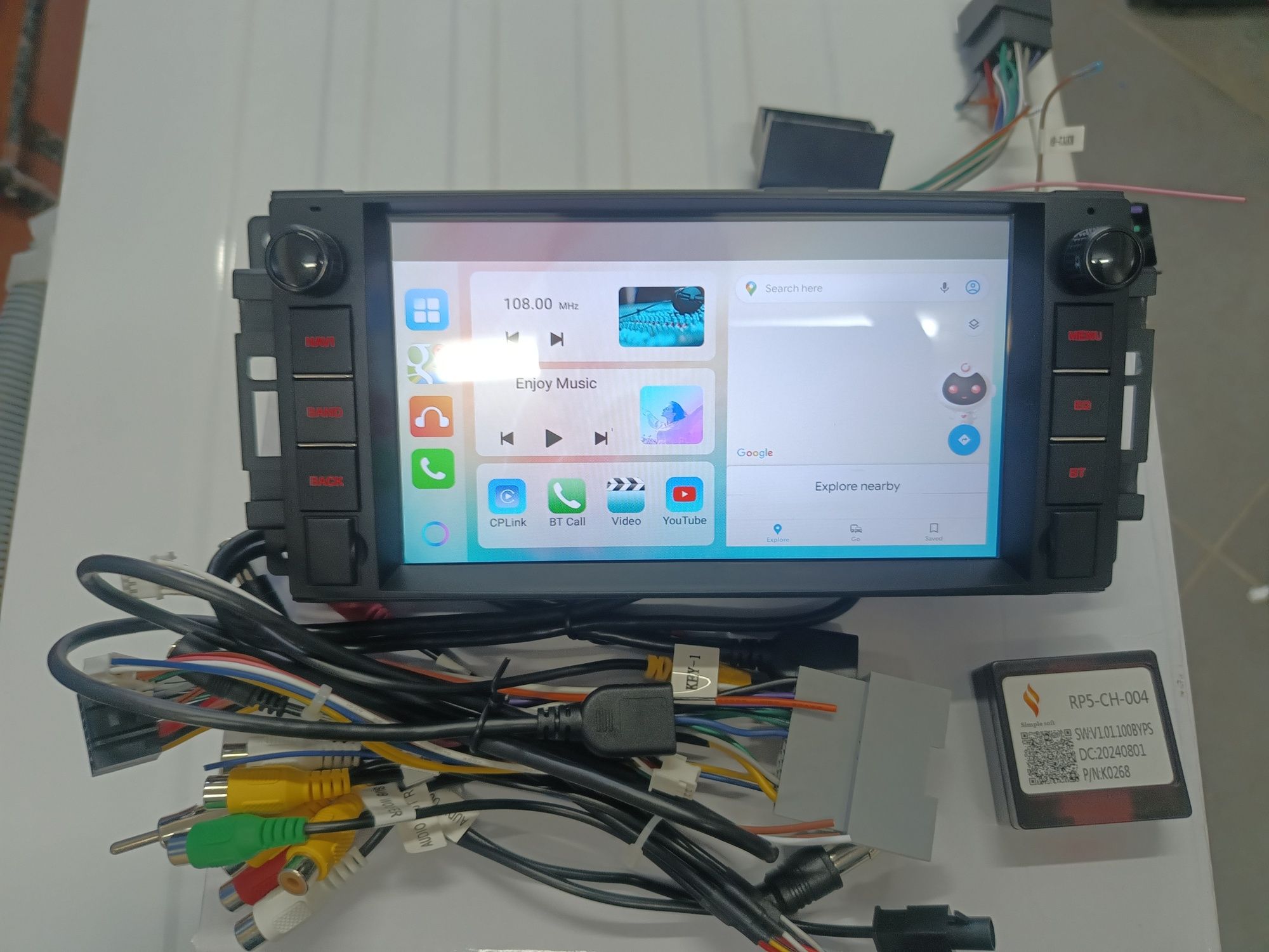 Навигация android за Jeep Wrangler Rubicon 2011/2017