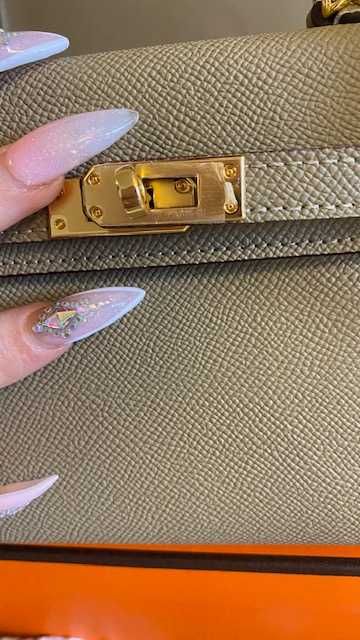 Чанта Кели*ЕРМЕС 25см*Hermes Kelly Mini*Epsom Leather Gold Hardware