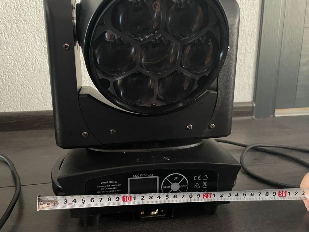 7x40 mini bee eye wash spot dmx