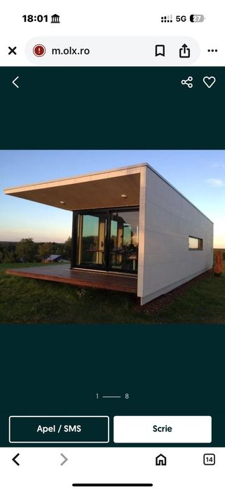 Vand si produc casute locuibile, birouri, magazine, locuința lucrători