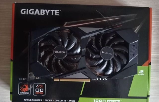 Видеокарта gtx gigabyte 1660 6гб
