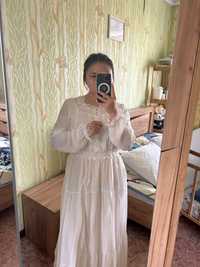 Белое платье на сырга Салу кыз узату