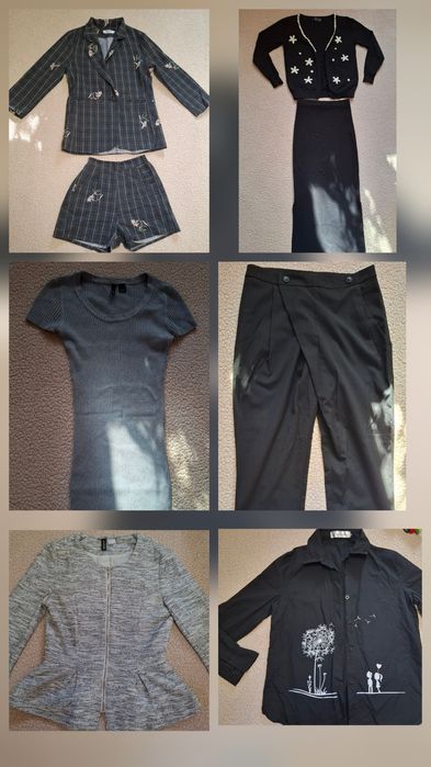 Пакетом стильная одежда на девушку  размером xs