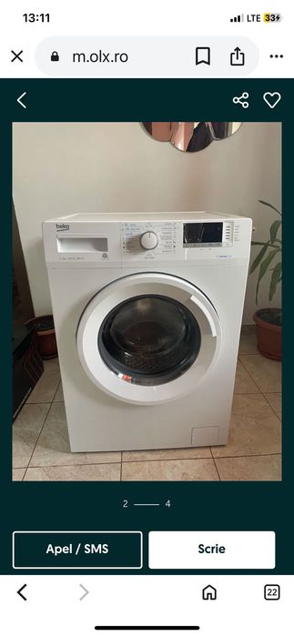 Vind masina de spalat beko 6kg stare buna