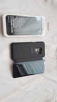 Husa Originala CLEAR VIEW Activa Samsung Galaxy S9! Negru! Noua
