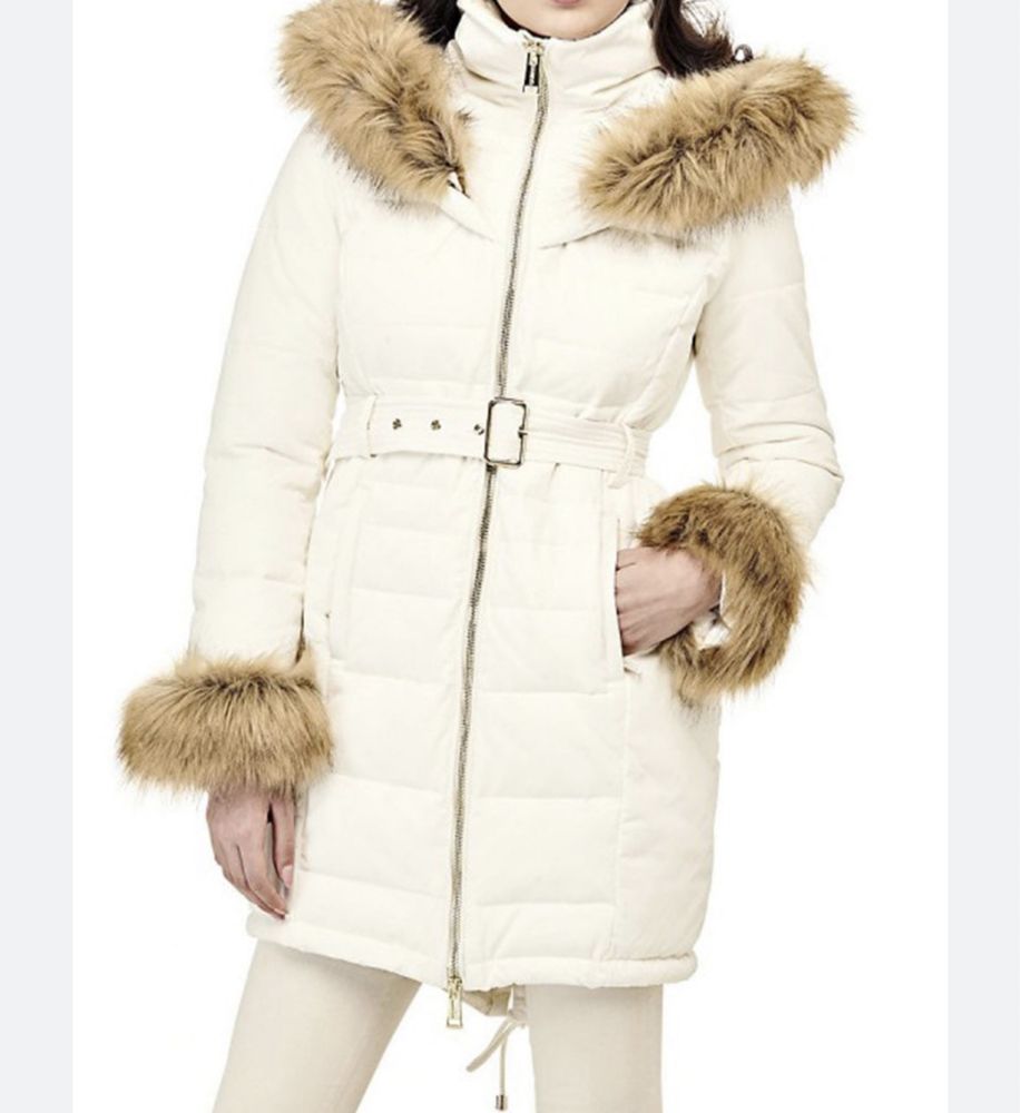 Geaca Guess de iarna XS alba