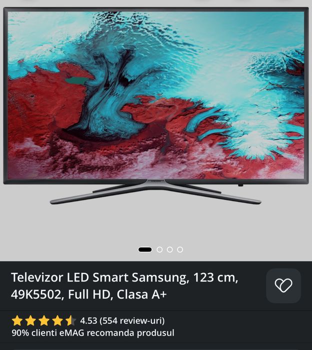 Vand  smart tv samsung 123 cm
