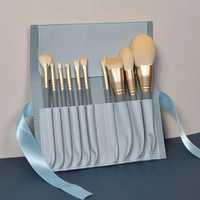 Set 10 pensule Make-up cu husă compartimentată
