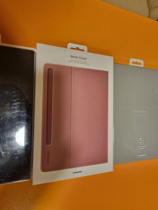 Husa Samsung Smart Book Cover pentru Tab S7/S8  Black Silver open box