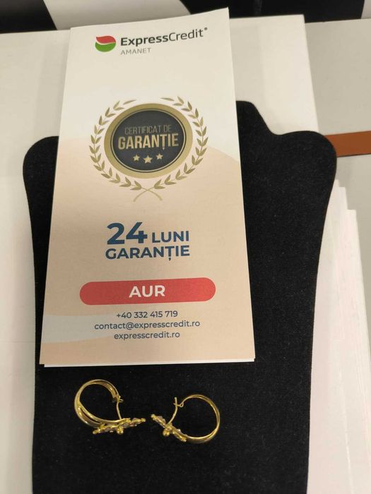 Cercei aur 18K 6.12g (44227/24 AG11 Piata Nicolina) Garantie 2 ani!