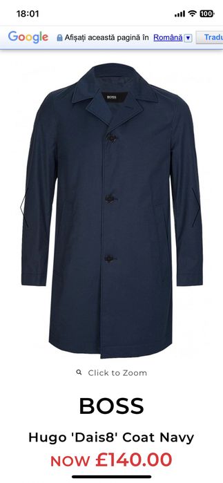 Pardesiu / Trenci Hugo Boss original marimea 50