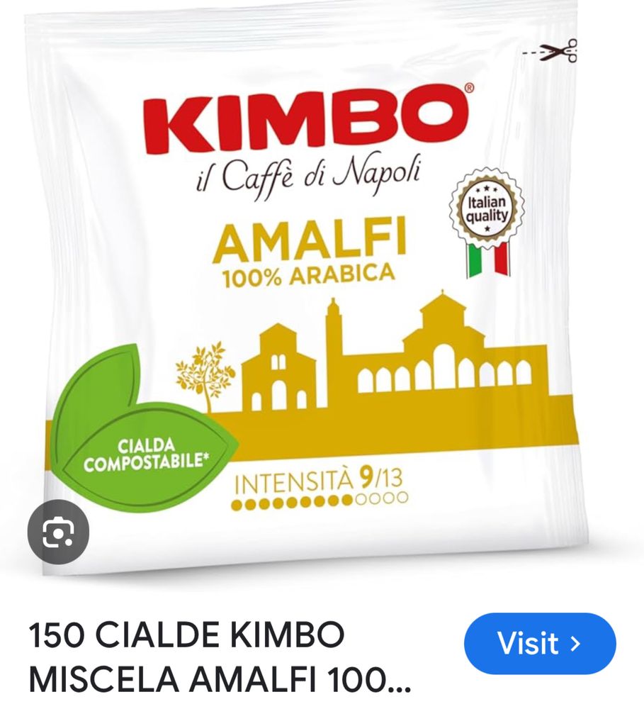Kimbo ТОП ЦЕНА 150бр. кимбо хартиени дози чалди cialde pods