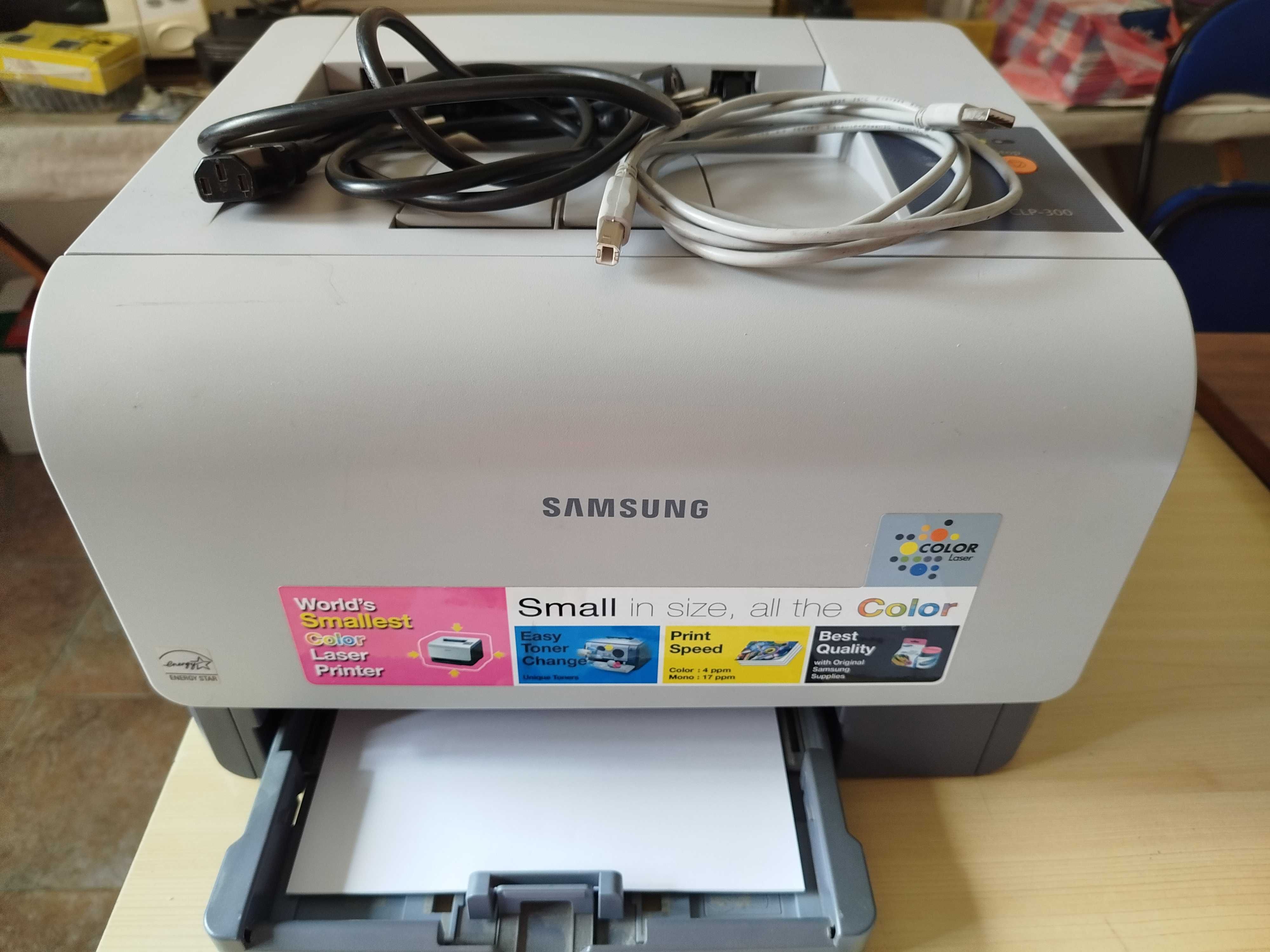 Цветен лазерен принтер samsung clp-300
