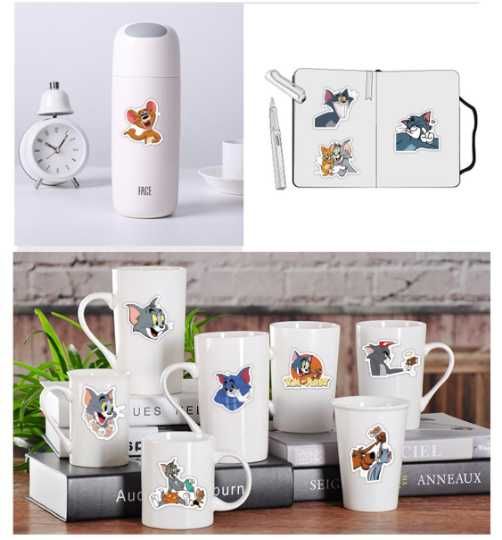 Set Stickere Tom și Jerry / Abtibilduri 50 bucati Waterproof