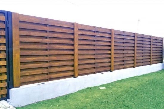 Gard lenn masiv vopsit si montat