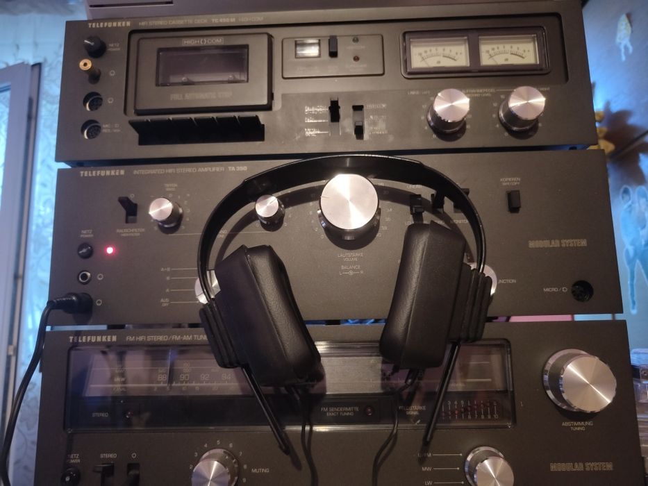 Căști Telefunken HiFi stereo TH200 vintage 1973