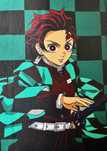 Demon Slayer плажна кърпа