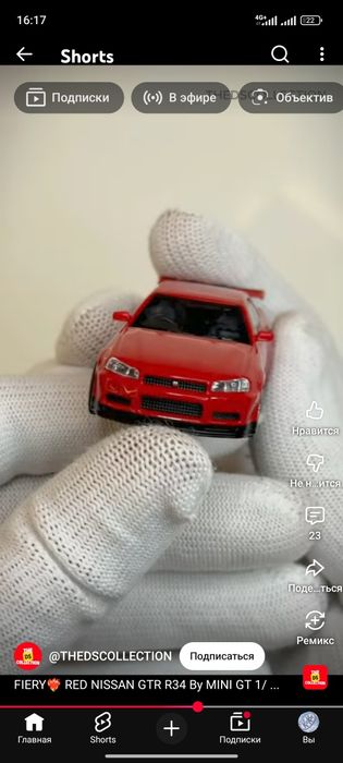 Nissan skyline GTR R34 mini gt