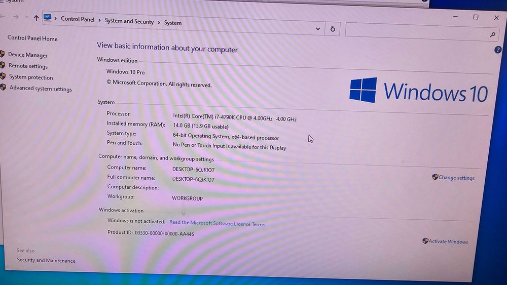 Unitate Desktop Intel I7 4790K, SSD, GTX