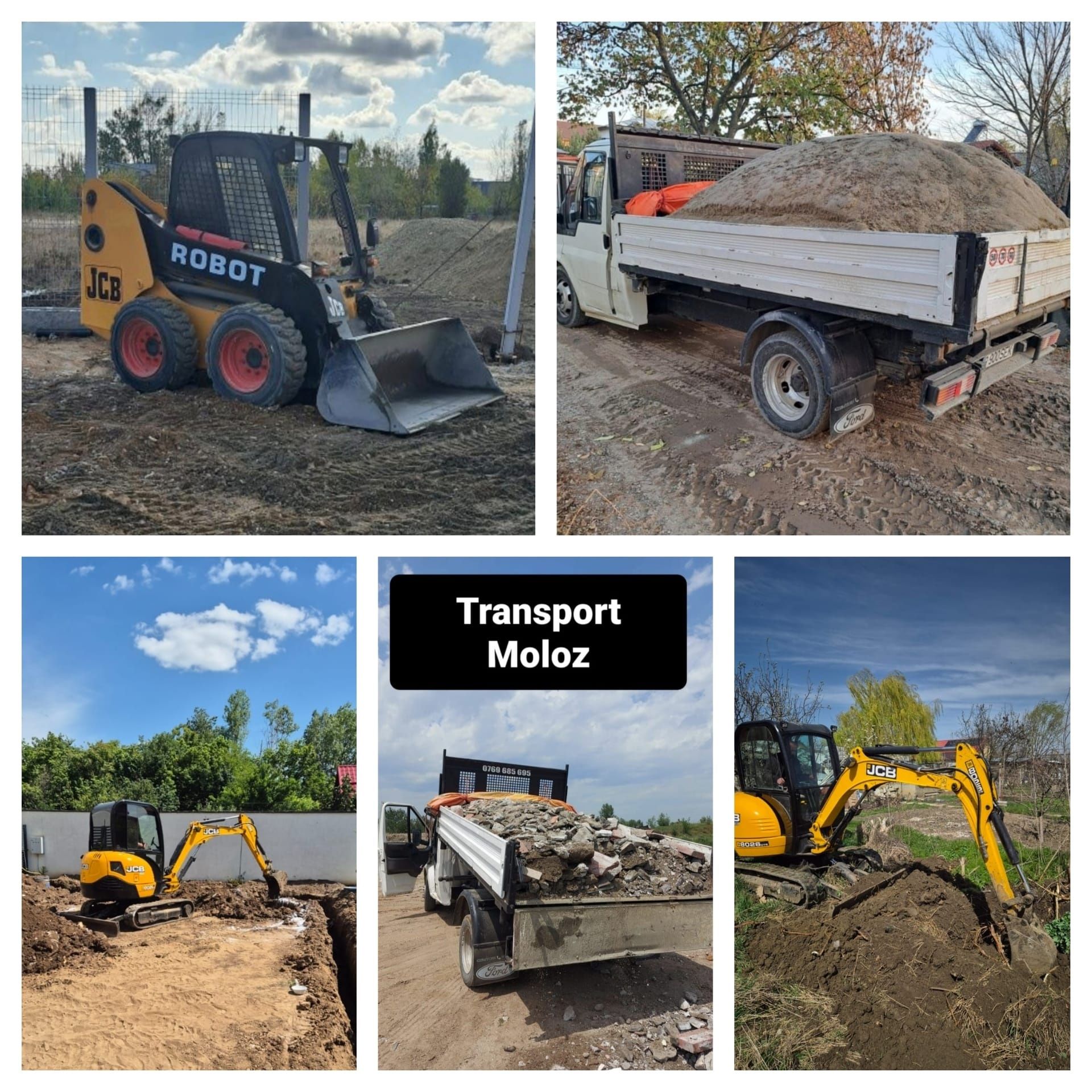 Inchiriez bobcat miniexcavator bascula